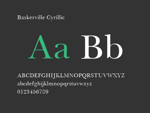 Baskerville Cyrillic