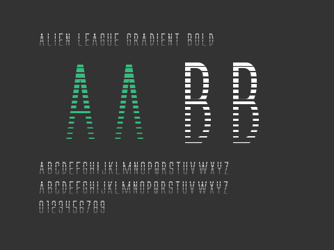 Alien League Gradient Bold