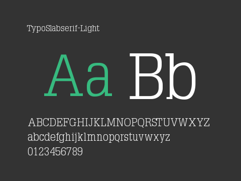 TypoSlabserif-Light