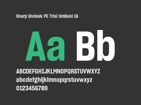 Sharp Grotesk PE Trial SmBold 16