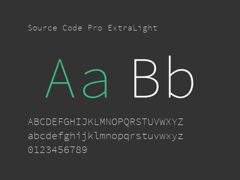 Source Code Pro ExtraLight