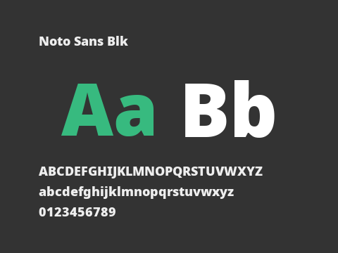 Noto Sans Blk