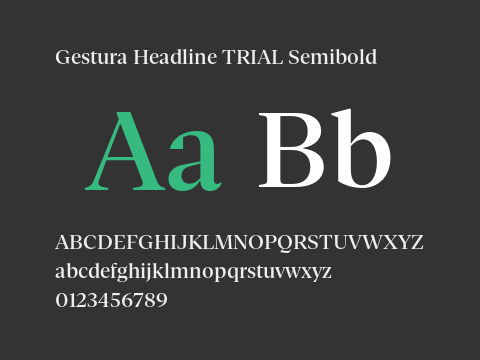 Gestura Headline TRIAL Semibold