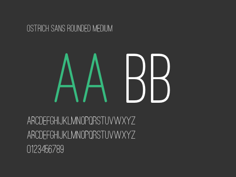 Ostrich Sans Rounded Medium