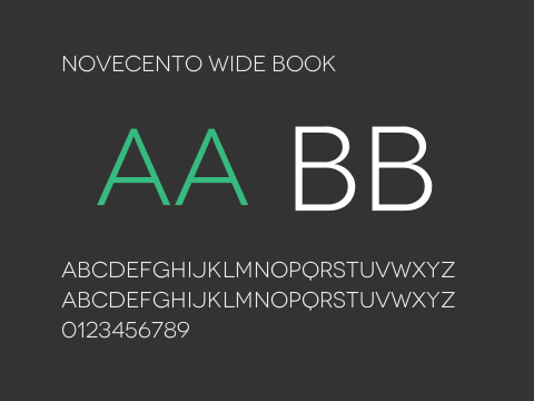 Novecento Wide Book