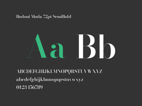 Bodoni Moda 72pt SemiBold