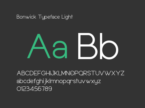 Bonwick Typeface Light
