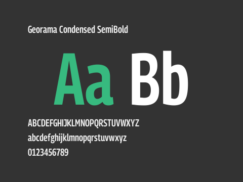 Georama Condensed SemiBold