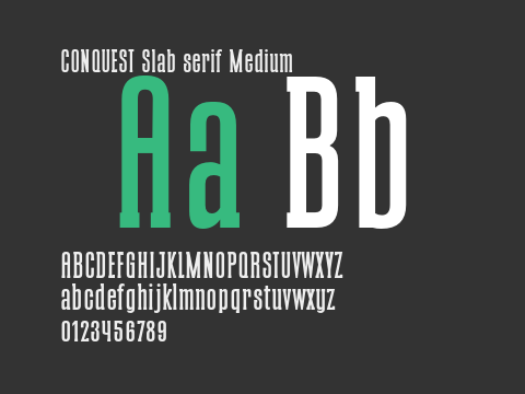 CONQUEST Slab serif Medium