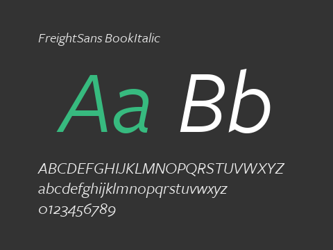 FreightSans BookItalic