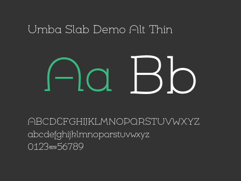 Umba Slab Demo Alt Thin