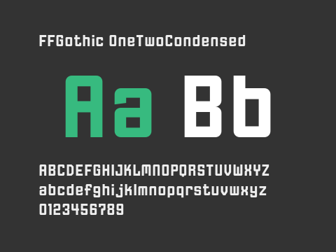 FFGothic OneTwoCondensed