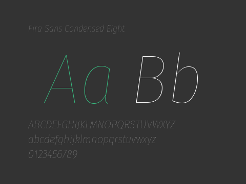 Fira Sans Condensed Eight