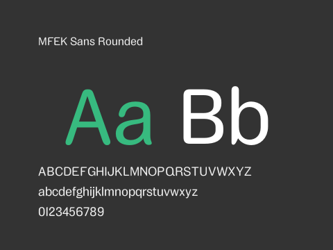 MFEK Sans Rounded