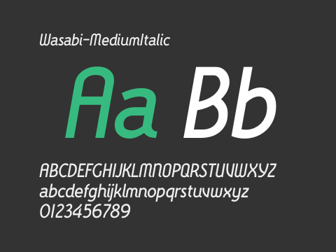 Wasabi-MediumItalic