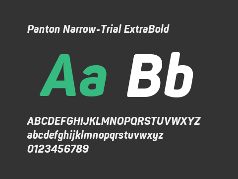 Panton Narrow-Trial ExtraBold