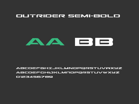 Outrider Semi-Bold