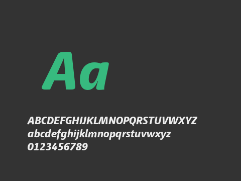 Haptic Pro Extrabold Italic