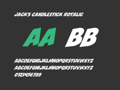 Jack's Candlestick Rotalic