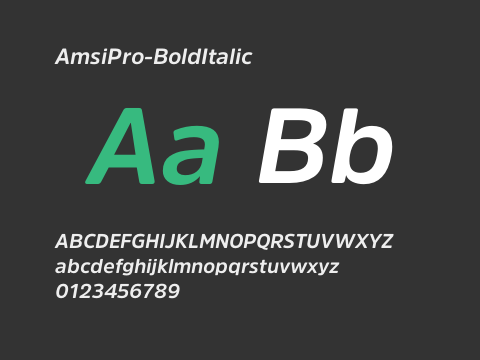 AmsiPro-BoldItalic