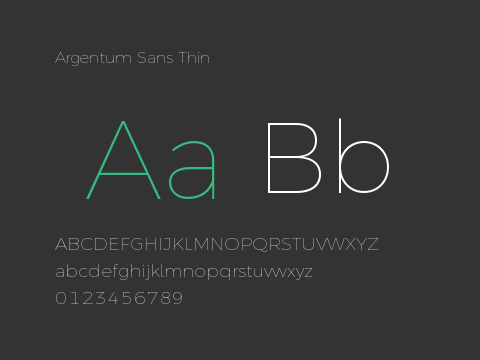 Argentum Sans Thin