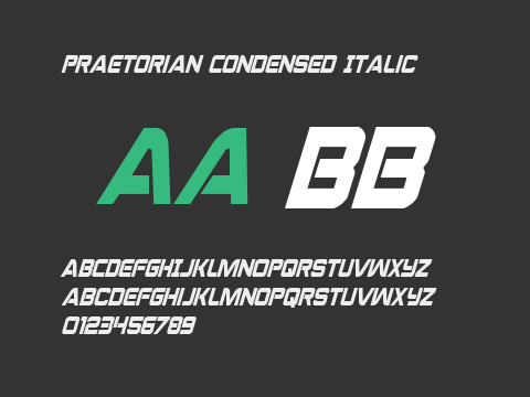 Praetorian Condensed Italic