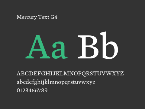 Mercury Text G4