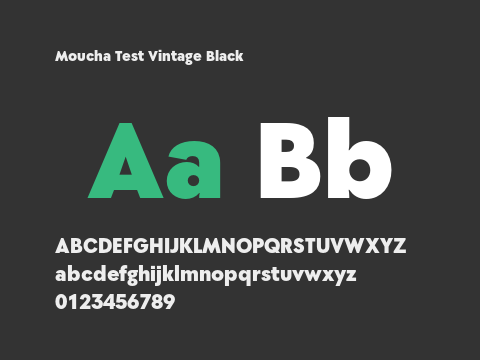 Moucha Test Vintage Black