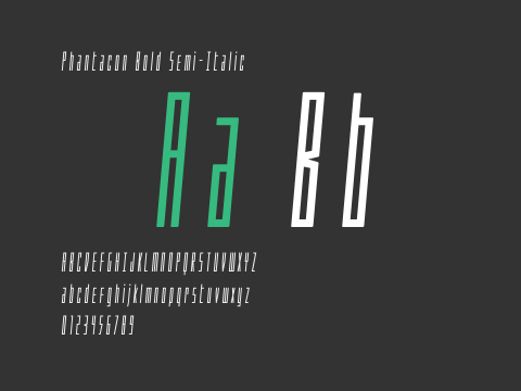 Phantacon Bold Semi-Italic