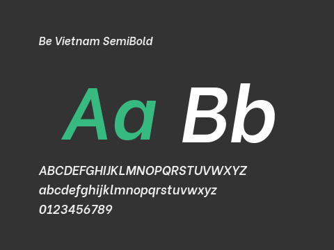 Be Vietnam SemiBold