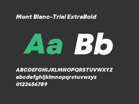 Mont Blanc-Trial ExtraBold