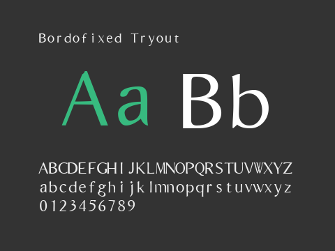 Bordofixed Tryout