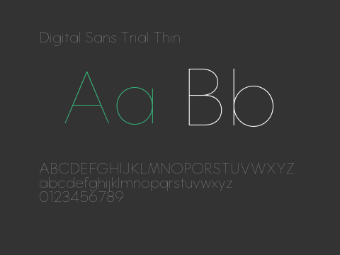 Digital Sans Trial Thin