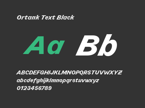 Ortank Text Black