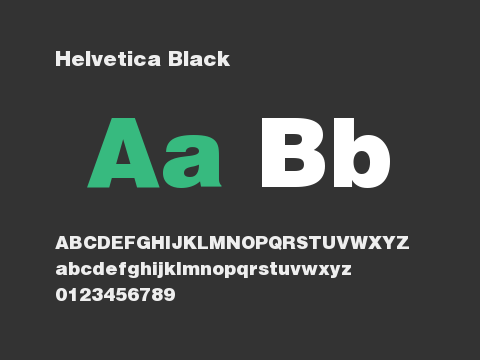 Helvetica Black