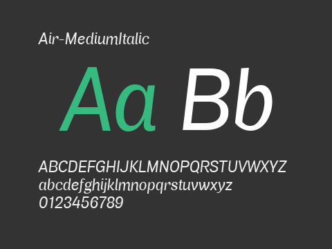 Air-MediumItalic