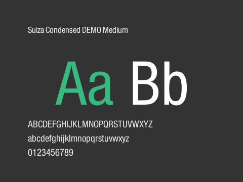 Suiza Condensed DEMO Medium