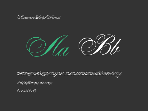 Alexandra Script Normal