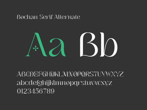 Bochan Serif Alternate