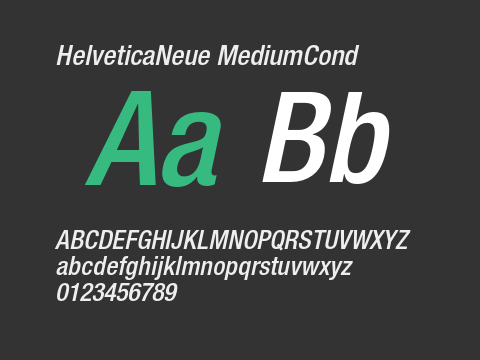 HelveticaNeue MediumCond