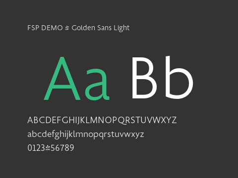 FSP DEMO - Golden Sans Light