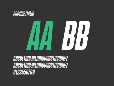 POPFINE Italic