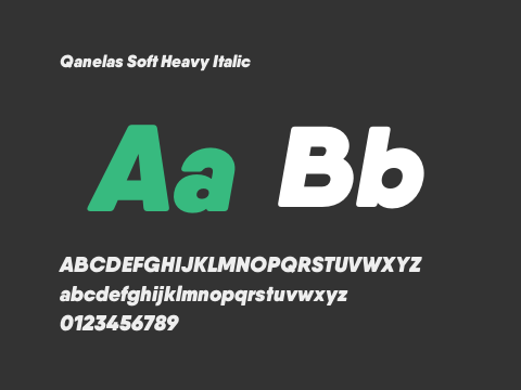 Qanelas Soft Heavy Italic