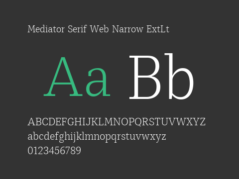 Mediator Serif Web Narrow ExtLt