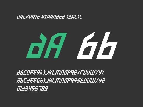 Valkyrie Expanded Italic