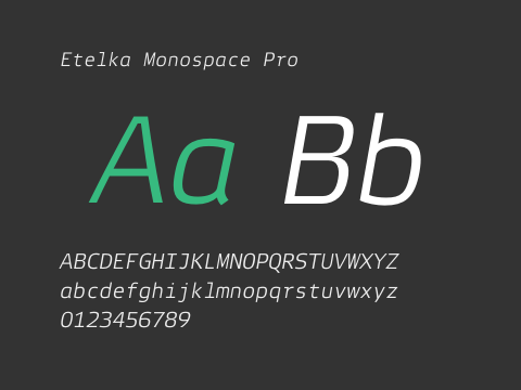 Etelka Monospace Pro