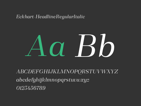 Eckhart-HeadlineRegularItalic