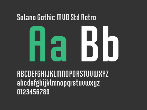 Solano Gothic MVB Std Retro