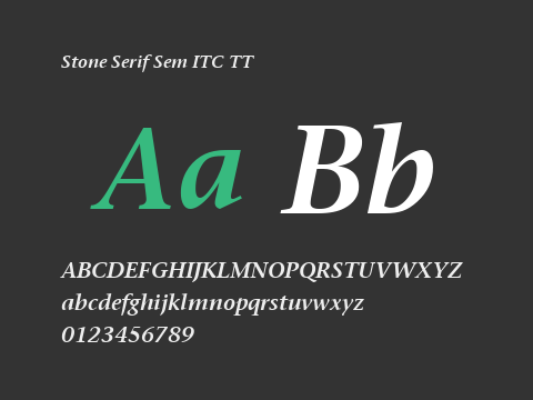 Stone Serif Sem ITC TT