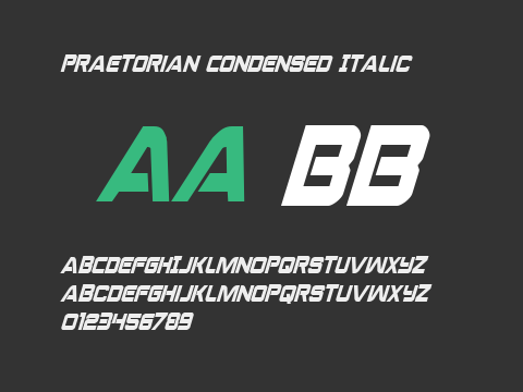 Praetorian Condensed Italic